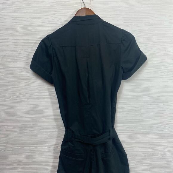 Maje Black Button Up Front Utility Romper with Belt Size 1 US S - Picture 11 of 13